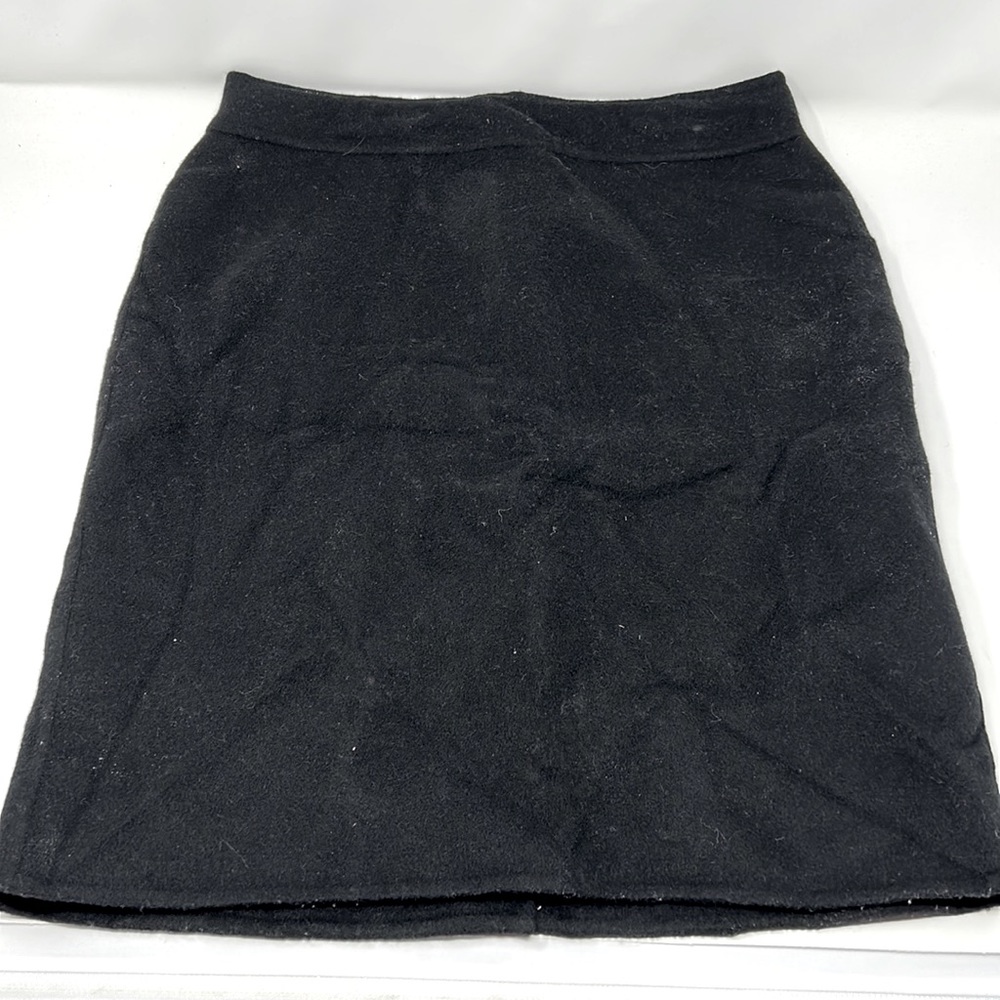 Talbots Black Wool Skirt Size 4 Petite
